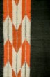 Photo3: P0616W Vintage Japanese kimono Indigo Blue TSUMUGI pongee for women / Silk., Arrow feathers pattern (Grade C) (3)
