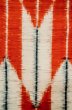 Photo6: P0616W Vintage Japanese kimono Indigo Blue TSUMUGI pongee for women / Silk., Arrow feathers pattern (Grade C) (6)