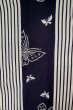 Photo3: P0616Z Vintage Japanese kimono Indigo Blue YUKATA summer(made in Japan) for women / Cotton. Butterfly (Grade B) (3)