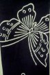 Photo7: P0616Z Vintage Japanese kimono Indigo Blue YUKATA summer(made in Japan) for women / Cotton. Butterfly (Grade B) (7)