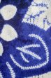 Photo6: P0617A Vintage Japanese kimono Indigo Blue YUKATA summer(made in Japan) for women / Cotton. Flower, Sunflower pattern (Grade C) (6)