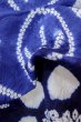 Photo11: P0617A Vintage Japanese kimono Indigo Blue YUKATA summer(made in Japan) for women / Cotton. Flower, Sunflower pattern (Grade C) (11)