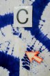 Photo15: P0617A Vintage Japanese kimono Indigo Blue YUKATA summer(made in Japan) for women / Cotton. Flower, Sunflower pattern (Grade C) (15)