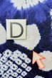 Photo16: P0617A Vintage Japanese kimono Indigo Blue YUKATA summer(made in Japan) for women / Cotton. Flower, Sunflower pattern (Grade C) (16)