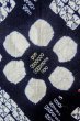Photo5: P0617C Vintage Japanese kimono Indigo Blue YUKATA summer(made in Japan) for women / Cotton. Flower (Grade C) (5)