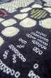 Photo8: P0617C Vintage Japanese kimono Indigo Blue YUKATA summer(made in Japan) for women / Cotton. Flower (Grade C) (8)