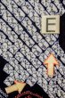 Photo17: P0617C Vintage Japanese kimono Indigo Blue YUKATA summer(made in Japan) for women / Cotton. Flower (Grade C) (17)