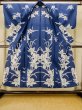Photo2: Mint P0617D Vintage Japanese kimono Indigo Blue YUKATA summer(made in Japan) for women / Cotton. Flower (Grade A) (2)