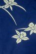 Photo3: Mint P0617D Vintage Japanese kimono Indigo Blue YUKATA summer(made in Japan) for women / Cotton. Flower (Grade A) (3)