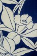 Photo5: Mint P0617D Vintage Japanese kimono Indigo Blue YUKATA summer(made in Japan) for women / Cotton. Flower (Grade A) (5)