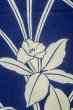 Photo6: Mint P0617D Vintage Japanese kimono Indigo Blue YUKATA summer(made in Japan) for women / Cotton. Flower (Grade A) (6)
