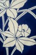 Photo7: Mint P0617D Vintage Japanese kimono Indigo Blue YUKATA summer(made in Japan) for women / Cotton. Flower (Grade A) (7)