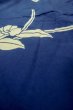 Photo10: Mint P0617D Vintage Japanese kimono Indigo Blue YUKATA summer(made in Japan) for women / Cotton. Flower (Grade A) (10)