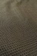 Photo9: P0708A Vintage Japanese kimono Dark Brownish Gray Men's Haori for men / Silk. Tortoise-shell pattern(Hexagonal pattern) (Grade C) (9)
