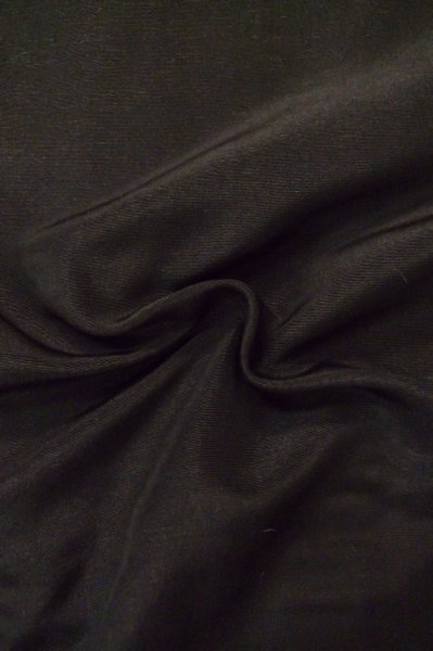 Photo12: P0708B Vintage Japanese kimono Black Men's Haori for men / Silk. (Grade D) (12)
