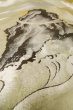 Photo19: P0708B Vintage Japanese kimono Black Men's Haori for men / Silk. (Grade D) (19)