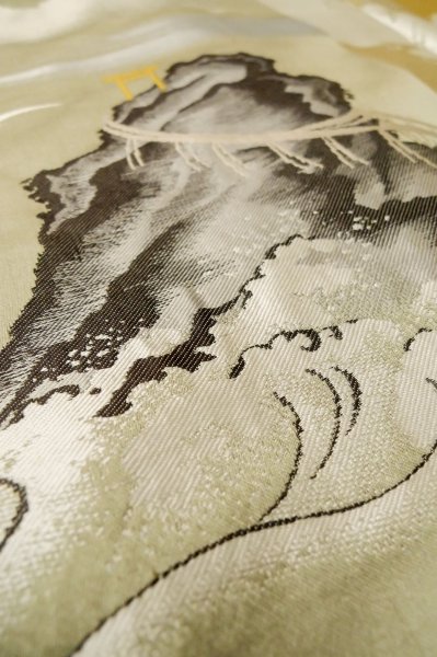 Photo19: P0708B Vintage Japanese kimono Black Men's Haori for men / Silk. (Grade D) (19)