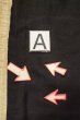 Photo21: P0708B Vintage Japanese kimono Black Men's Haori for men / Silk. (Grade D) (21)
