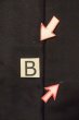 Photo22: P0708B Vintage Japanese kimono Black Men's Haori for men / Silk. (Grade D) (22)