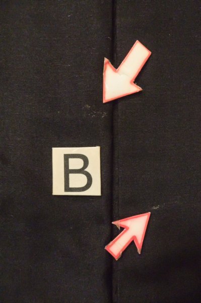 Photo22: P0708B Vintage Japanese kimono Black Men's Haori for men / Silk. (Grade D) (22)