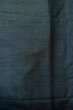 Photo6: Mint P0708E Vintage Japanese kimono Indigo Blue OSHIMA-TSUMUGI for men / Silk. Tortoise-shell pattern(Hexagonal pattern) (Grade A) (6)