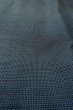 Photo11: Mint P0708E Vintage Japanese kimono Indigo Blue OSHIMA-TSUMUGI for men / Silk. Tortoise-shell pattern(Hexagonal pattern) (Grade A) (11)