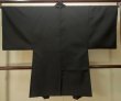 Photo2: P0708G Vintage Japanese kimono Black Men's Haori for men / Silk. (Grade D) (2)