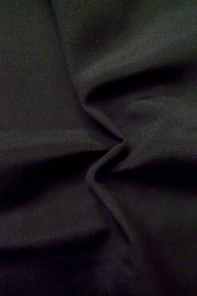 Photo12: P0708G Vintage Japanese kimono Black Men's Haori for men / Silk. (Grade D) (12)