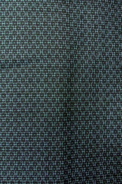 Photo7: P0708H Vintage Japanese kimono Dark Indigo Blue Men's Haori for men / Silk. Geometrical pattern (Grade C) (7)