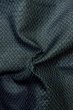 Photo10: P0708H Vintage Japanese kimono Dark Indigo Blue Men's Haori for men / Silk. Geometrical pattern (Grade C) (10)