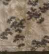 Photo4: P0708J Vintage Japanese kimono Dark Brown Men's Haori for men / Silk. (Grade B) (4)