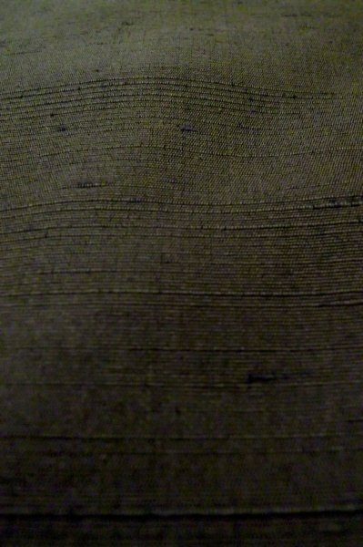 Photo10: P0708J Vintage Japanese kimono Dark Brown Men's Haori for men / Silk. (Grade B) (10)