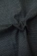 Photo10: Mint P0708K Vintage Japanese kimono Dark Navy Blue OSHIMA-TSUMUGI for men / Silk. Tortoise-shell pattern(Hexagonal pattern) (Grade A+) (10)