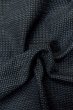 Photo10: P0708M Vintage Japanese kimono Dark Navy Blue OSHIMA-TSUMUGI for men / Silk. Tortoise-shell pattern(Hexagonal pattern) (Grade A) (10)