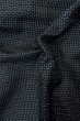 Photo11: P0708M Vintage Japanese kimono Dark Navy Blue OSHIMA-TSUMUGI for men / Silk. Tortoise-shell pattern(Hexagonal pattern) (Grade A) (11)