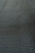 Photo7: P0708N Vintage Japanese kimono Dark Navy Blue OSHIMA-TSUMUGI for men / Silk. Tortoise-shell pattern(Hexagonal pattern) (Grade B) (7)