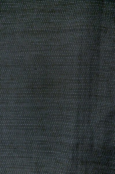 Photo5: Mint P0708P Vintage Japanese kimono Dark Navy Blue OSHIMA-TSUMUGI for men / Silk. Geometrical pattern (Grade B) (5)