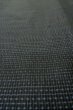 Photo8: Mint P0708P Vintage Japanese kimono Dark Navy Blue OSHIMA-TSUMUGI for men / Silk. Geometrical pattern (Grade B) (8)