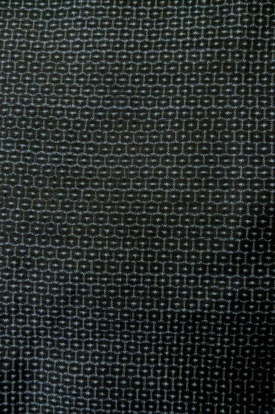 Photo8: Mint P0708S Vintage Japanese kimono Dark Navy Blue OSHIMA-TSUMUGI for men / Silk. Tortoise-shell pattern(Hexagonal pattern) (Grade A) (8)