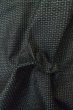 Photo11: Mint P0708S Vintage Japanese kimono Dark Navy Blue OSHIMA-TSUMUGI for men / Silk. Tortoise-shell pattern(Hexagonal pattern) (Grade A) (11)