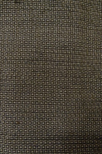 Photo6: Mint P0708T Vintage Japanese kimono Dark Brown Men's Haori for men / Silk. Tortoise-shell pattern(Hexagonal pattern) (Grade A) (6)