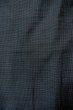 Photo5: P0708U Vintage Japanese kimono Dark Navy Blue OSHIMA-TSUMUGI for men / Silk. Tortoise-shell pattern(Hexagonal pattern) (Grade A) (5)