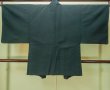 Photo2: Mint P0708V Vintage Japanese kimono Dark Teal Men's Haori for men / Silk. (Grade A) (2)