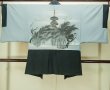 Photo3: Mint P0708V Vintage Japanese kimono Dark Teal Men's Haori for men / Silk. (Grade A) (3)