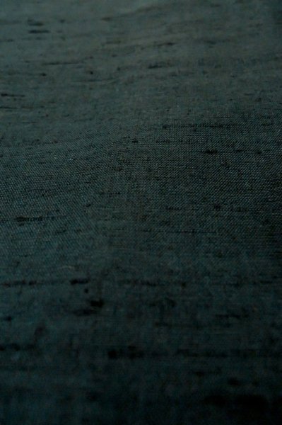 Photo10: P0708W Vintage Japanese kimono Dark Teal Men's Haori for men / Silk. (Grade D) (10)