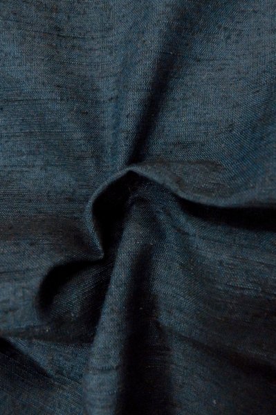Photo12: Mint P0708X Vintage Japanese kimono Dark Navy Blue Men's Haori for men / Silk. (Grade A) (12)