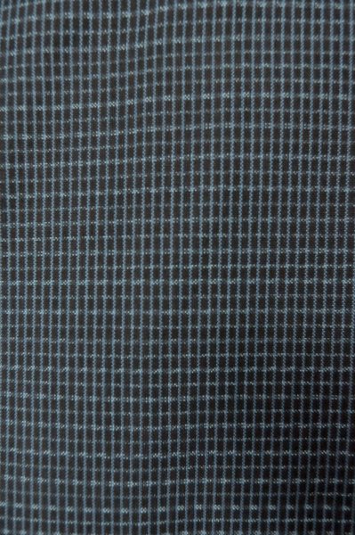 Photo7: Mint P0708Y Vintage Japanese kimono Dark Navy Blue OSHIMA-TSUMUGI for men / Silk. Geometrical pattern, Vertical Ikat(rare) (Grade A) (7)