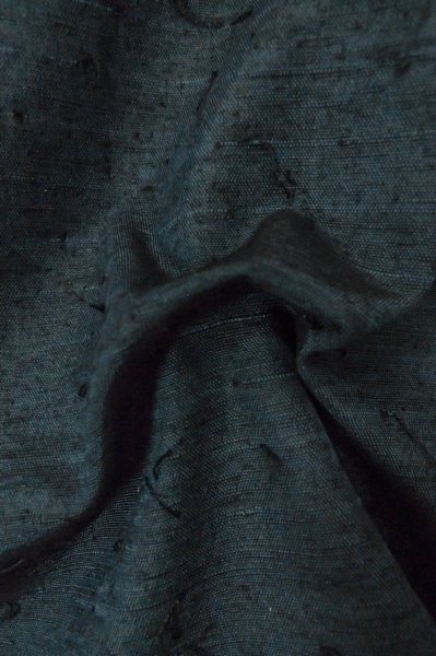 Photo11: Mint P0708Z Vintage Japanese kimono Dark Teal Men's Haori for men / Silk. (Grade A) (11)