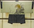 Photo3: Mint P0709A Vintage Japanese kimono Dark Navy Blue OSHIMA-TSUMUGI for men / Silk. Tortoise-shell pattern(Hexagonal pattern) (Grade A+) (3)