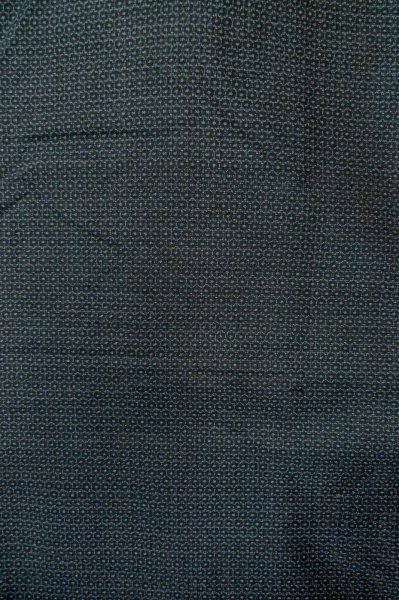 Photo6: Mint P0709A Vintage Japanese kimono Dark Navy Blue OSHIMA-TSUMUGI for men / Silk. Tortoise-shell pattern(Hexagonal pattern) (Grade A+) (6)